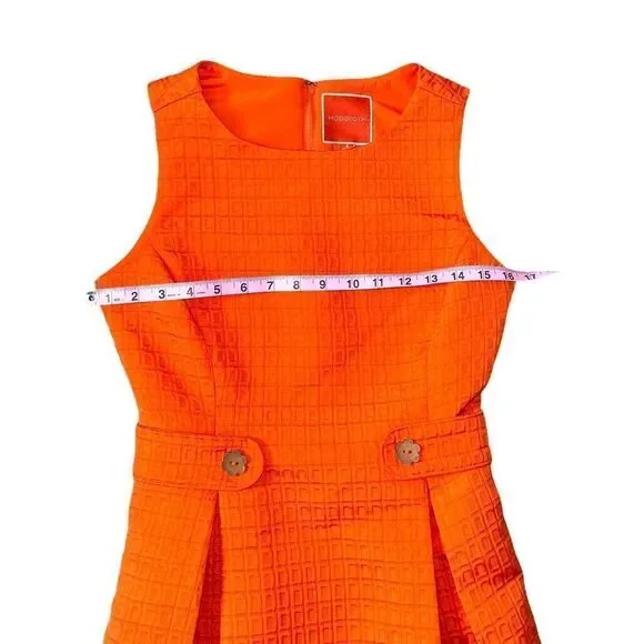 Modcloth So Sixties Textured Dress in Tangerine - Picture 11 of 16